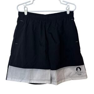 Paris 2024 Olympics NWT‎ Woven Lined Short Size L Activewear Athletic Workout